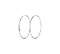 Qkepcy Boucles D'Oreilles Créoles En Argent Sterling 925 Élégantes Et Intemporelles Parfaites Pour Toutes Les Occasions Bijoux Pour Femmes Diamètre 40 Mm Légères Et Confortables