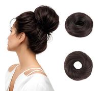 Qkepcy Chignon Bun Postiche Cheveux Synthétiques Extension De Cheveux Chignon Postiche Chignon Élastique Chignon Cheveux Pour Femme Facile À Utiliser Et Naturel(C)