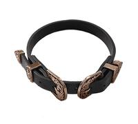 QKEPCY Gothique Cuir Collier Ras de Cou,Femmes Punk Chaîne Clavicule PU Ras du Cou,Réglable Collier Chocker,Tour de Cou Rock Ceinture Coeur Collier Réglable Halloween Cosplayer (Type B)