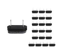 QKEPCY Patin Chaise a Clouer, Patins à vis en Feutre, 20 Pcs Clous Patins de Meuble, Patins Glisseurs Rond Tampon Chaise, Patins Meubles en Feutre Tampons pour Meubles (Ovale)