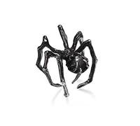 QKEPCY Réglable Vintage Punk Gothique Anneaux,Bague en forme d'araignée ouverte réglable,pour Halloween Y2k Cool Knuckle Anneau Ensemble Mignon Dainty Anneaux Bijoux Cadeau Femmes Hommes (Noir)