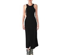 QKEPCY Robe sans Manche Femme Moulante Longue Chic Et Elegant Bodycon Casual Soirée Cocktail Summer Dress Robes Classique Tendance Boheme Vetement