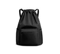 QKEPCY Sac à Cordon Imperméable avec Poche Frontale Rangement Pratique Tissu Résistant Compartiment Séparé Sport Natation Gymnastique Voyage