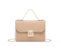 QKEPCY Sac Bandoulière Femme Crossbody Bag Sac à Main Matelassé Chaîne Dorée Pochette Épaule Petit Sac Élégant Mode Quotidien Soirée