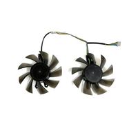 QKFTCSDW 75MM 4PIN Compatible avec Le Ventilateur GTX 1050, GTX 1060, P106-100 GTX 1060, GTX 1050TI, Ventilateur de Refroidissement de Carte vidéo GTX 1050(Fan-A)