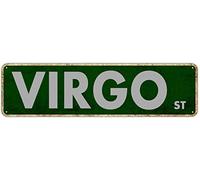 QKIODS Plaque en métal vintage avec inscription Vierge rétro rustique Décoration murale Cadeau 10,2 x 40,6 cm