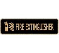 QKIODS Plaque vintage en métal avec motif extincteur de feu, décoration murale, cadeau 15,2 x 40,6 cm