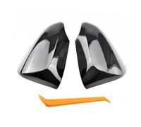 QKLsudua 1 paire de coques de rétroviseurs en fibre de carbone noir brillant compatibles avec Toyota Yaris 2006-2011, gauche + droite