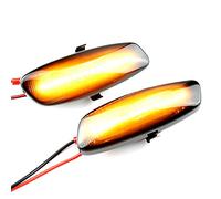 QKLsudua 1 paire de feux de gabarit avant dynamiques à LED compatibles avec Ci-troën C4 Pica-sso C3 C5 DS4, compatible avec Peu-geot 308 207 3008 5008 séquentiel clignotant