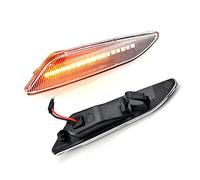 QKLsudua 1 paire de feux de gabarit avant dynamiques LED de rechange Compatible avec Al-fa Ro-meo Mi-to 147 156 Fi-at E-gea Ti-po 356 Lan-cia Blanc cristal