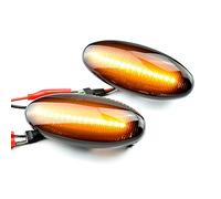 QKLsudua 1 paire de feux de position latéraux dynamiques à LED compatibles avec Nis-san Na-vara D22 NP300 Da-tsun Fron-tier Fie-ra Pickup Terrano Clignotant séquentiel