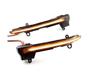 QKLsudua Ensemble de 2 clignotants dynamiques séquentiels à LED pour rétroviseur compatible avec Se-at Ate-ca Cu-pra 5D 2016-2021, TAR-RACO 2018 et plus