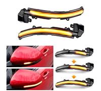 QKLsudua Lot de 2 clignotants LED dynamiques séquentiels clignotants compatibles avec Ja-guar XE XF XJ F-TYPE XK XKR I-PACE X250 X260
