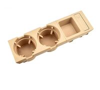 QKLsudua Support de Verre à Eau pour Console Centrale de Voiture Compatible avec B-MW Série 3 E46 318i 320i 323i 325i 328i 330i 1998-2006-Beige