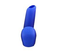 Qklyxr 2 pièces universel manuel voiture Silicone pommeau de levier vitesse couvercle colliers changement poignée frein à main couvre étui Pommeau de levier de vitesse(Blue)
