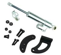 Qklyxr Accessoires de pièces Scooter électrique d'amortisseur Direction, for KAABO, Mantis King GT Amortisseur de Direction pour Trottinette électriq(Black Silver Kit6)