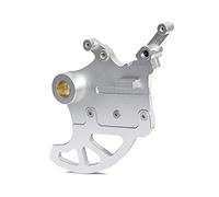 Qklyxr Adaptateur de support d'étrier frein protection disque arrière, for YAMAHA, for YZ YZF WRF 125 250 450 YZ250F YZ450F YZ250X FX YZ450X 2016-2020 Cache disque de frein moto(Silver)