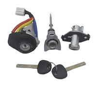 Qklyxr AL250 ensemble complet interrupteur d'allumage avant gauche conducteur serrure de porte cylindre baril avec 2 clés, for Hyundai, Sonata/ForHybrid Pièce de verrouillage de la e contact