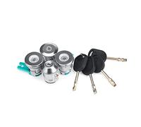 Qklyxr Barillet de verrouillage d'allumage de porte arrière, avec 4 clés de remplacement, for Ford, Falcon, EA EB ED EF EL, 8 pièces Serrure de porte de voiture