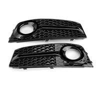 Qklyxr Couverture de calandre phare antibrouillard avant gauche droite voiture, for, for A4 B8 2009-2011 couverture grilles lampe pare-chocs Garniture de calandre de phare antibrouillard avan