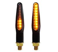 Qklyxr Emark LIGHT Clignotants Feu de signalisation moto E24 Clignotant Indicateur clignotant Signal d'arrêt arrière pliable Relais lumière intégré Témoin lumineux pour moto(2PCS)
