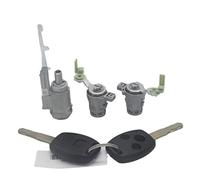 Qklyxr Ensemble de serrures, interrupteur d'allumage, baril serrure porte avec clés à boutons for CRV 03-06, élément 03-11 Pièce de verrouillage de la e contact(BLACK 3-Button Keys)