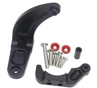 Qklyxr for Dualtron, Thunder DT3, Support de d'amortisseur stabilisation Direction Scooter électrique réglable en Aluminium CNC Amortisseur de Direction pour Trottinette électrique(Black A)