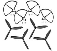 Qklyxr For Hubsan H501S X4 H501A H501C jambes train d'atterrissage et support de caméra à cardan d'action pièce rechange d'hélice triangulaire Hélice pour drone de course FPV(3)