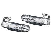 Qklyxr For Jeep, for Grand Cherokee 2011-2020 Voiture LED Clignotant Rétroviseur Clignotants Répétiteurs 68236930AB (Droite Remplacement du voyant de rétroviseur latéral(BLACK Left and Right)