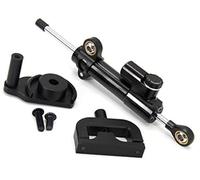 Qklyxr for KAABO, Kit de Support Montage d'amortisseur stabilisateur Direction Scooter électrique Mantis Amortisseur de Direction pour Trottinette électrique(Black Black Set)