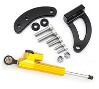 Qklyxr for KAABO, Mantis King GT Scooter électrique CNC Carbone Direction Amortisseur Support de Montage Kit d'amortisseur Accessoires Amortisseur de Direction pour Trottinette électrique(Black H)