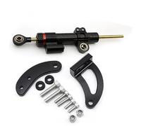 Qklyxr for KAABO, Mantis King GT Scooter électrique CNC Carbone Direction Amortisseur Support de Montage Kit d'amortisseur Accessoires Amortisseur de Direction pour Trottinette électrique(Black D)