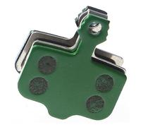 Qklyxr for Shimano, for SRAM, for AVID Elixir VTT VTT Céramique Organique Carbone Zoom Frein, 4 Paires de Plaquettes de Frein à Disque de Vélo Frittées en Résine Plaquettes de Frein pour vélo(Green)