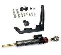 Qklyxr for TEVERUN, Direction 7260R, Amortisseur V1 V2, Support d'amortissement, pièce de Scooter électrique Amortisseur de Direction pour Trottinette électriq(Black Carbon Fibre4)