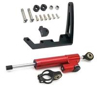 Qklyxr for TEVERUN, Direction 7260R, Amortisseur V1 V2, Support d'amortissement, pièce de Scooter électrique Amortisseur de Direction pour Trottinette électriq(Black Red1)