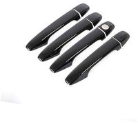 Qklyxr for Toyota, Avalon XX40 40 2013 2014 2015 2016 2017 2018 Coussin de couverture poignée porte voiture noir brillant Pièce de rechange pour poignée de porte(BLACK No Keyless Entry)