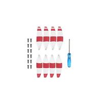 Qklyxr Hélices Lames d'hélice de Drone Ventilateurs d'aile à Faible Bruit, for DJI Mavic Mini 2/Mini Hélice pour drone de course FPV(4 Pairs Red)
