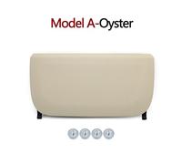Qklyxr Housse de poche rangement en cuir for panneau arrière siège gauche et droit voiture, for, série 5 7 GT F10 F11 F01 F02 F07 2009 - 2013 Organiseur de dossier de siège auto(Model A Oyster)