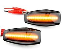 Qklyxr Indicateur de feu position latéral clignotant dynamique, for Hyundai, for Elantra Xd I10 Getz, for Sonata Xg Tucson Terracan, for Coupewhite Crystal Feu de position latéral de voiture(Schwarz)