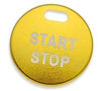 Qklyxr Interrupteur d'allumage du moteur, anneaux d'arrêt de démarrage, couvercles de décoration, étui d'accessoires de trou, for NISSAN, for Qashqai, autocollant J11 bouton de démarrage et d'arrêt