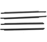 Qklyxr Joint de rail d'égouttement de véhicule Protecteur de bord porte voiture 4 pièces/ensemble bandes d'étanchéité en verre fenêtre bande joints garniture caoutchouc étanche