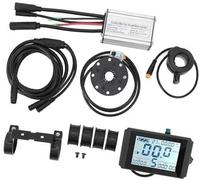 Qklyxr Kit de contrôleur Scooter électrique 250 W 350, écran LCD 10H, capteur d'assistance à 8 aimants, for Scooters DIY Contrôleur de Trottinette électrique