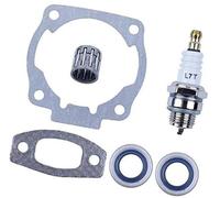Qklyxr Kit de joints cylindre, silencieux, joint d'étanchéité, roulement, bougie d'allumage, for Husqvarna, 50, 51, 55, Rancher, pièces tronçonneuse Bougie d'allumage pour moteur d'outil de jardin