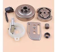 Qklyxr Kit de plaque barre d'engrenage à vis sans fin pompe huile tambour d'embrayage, for Husqvarna, 136 137 141 142 36 41 tronçonneuse 530069342 530014949 Pièce d'embrayage