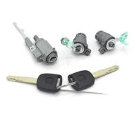 Qklyxr KIT DE SERRURE BARILLET DE CONTACTEUR D'ALLUMAGE BARILLET DE SERRURE DE PORTE AVEC 2 CLÉS CRV 2003-2006 Serrure de porte de voiture(Normal Keys)