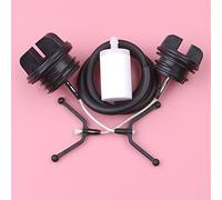 Qklyxr Kit de tuyau de filtre de bouchon de carburant d'huile, for Husqvarna, 50 51 55 254 257 pièce de rechange for tronçonneuse 501765602, 53007126 Tuyau d'essence pour tronçonneuse