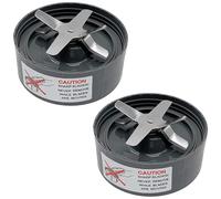 Qklyxr Lot de 2 lames de rechange for extracteur de jus NutriBullet, 600 W/Pro 900 W, pièces de rechange for extracteur de nutriments et machine à smoothie Blender Blade
