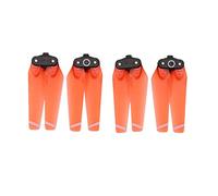 Qklyxr Lot de 4 hélices for DJI, Spark, for MINI, Drone 4730F 4730, lames pliables à dégagement rapide, multicolores transparentes Remplacement de la pale de l'hélice du drone(Rot)