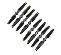 Qklyxr Lot de 8 hélices pliables à dégagement rapide for drone 4730F, pièces rechange for accessoires d'aile, vis, for DJI, Spark Remplacement de la pale de l'hélice du drone(Gold stripe)