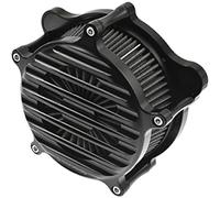 Qklyxr Maille de ventilation de cylindre Kit de système d'admission de filtre à air CNC noir pour moto, pour Harley Dyna 2000-2017 Softail 2000-2015, pour Touring 2000-2007